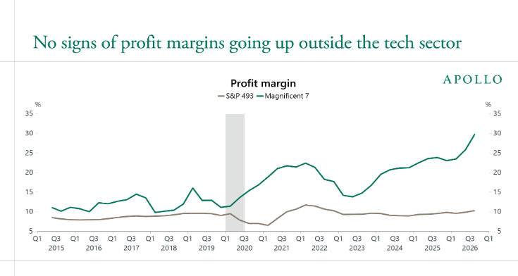 Marges bénéficiaires : Magnificent 7 contre S&P 493